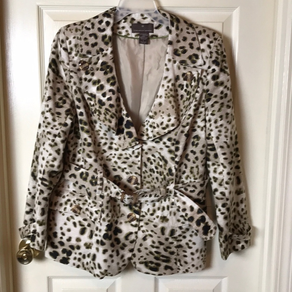 Fenn Wright Manson Animal Print Belted Jacket